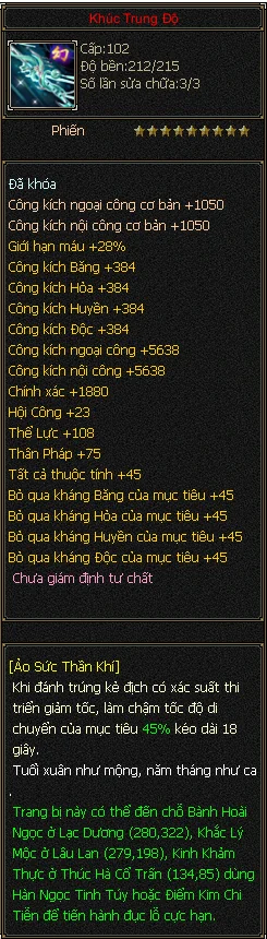 Thần Khí sau Huyễn Hóa