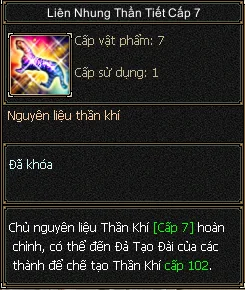 Liên Nhung Thần Tiết Cấp 7