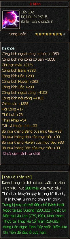 Thần Khí 8 sao