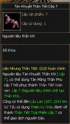 Tàn Khuyết Thần Tiết Cấp 7