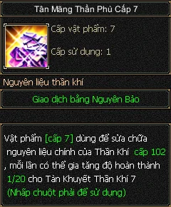 Tân Mãng Thần Phù Cấp 7