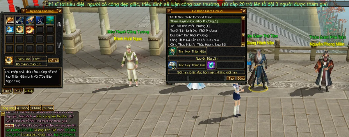 Click NPC phái khi báo lỗi