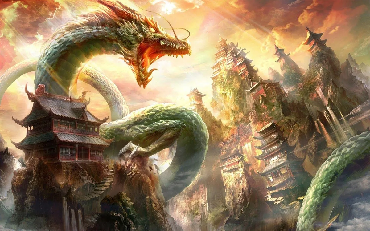 Thần long giữa núi